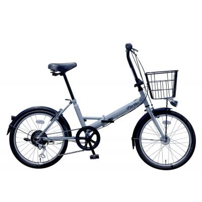 ふるさと納税 京都市 【中川商会 自転車Dプラス】<スチールグレー>折りたたみ自転車 20インチシマノ製外装6段変速 | 