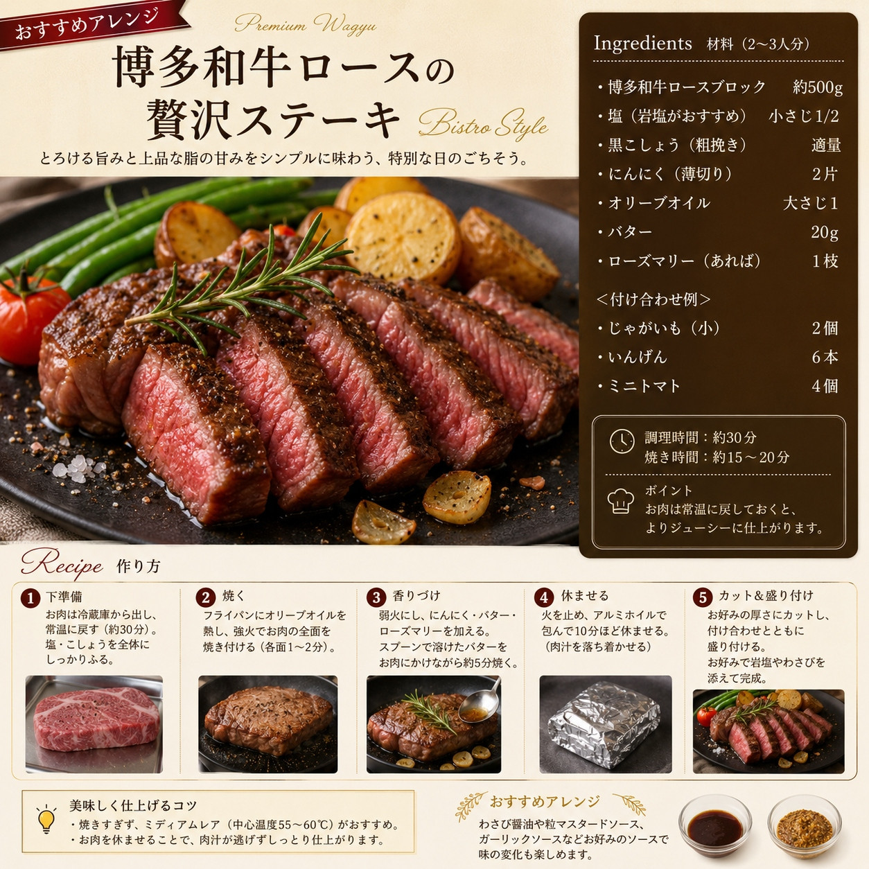 この味プレミアム！【A4～A5】博多和牛ロースブロック 約500g/ｐ | 牛肉 ブランド牛 国産 和牛 福岡 博多  BBQ CP070a 約500ｇ