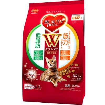 ふるさと納税 袋井市 ビューティープロ キャット Wケア 低脂肪・筋力サポート 1.2kg×8袋