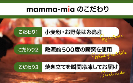 大地の恵み！糸島産の野菜をふんだんに使用した薪窯焼きピッツァ6枚セット《糸島》【mamma-mia】[AUH004] ピザ 冷凍 ギフト セット 窯焼き 野菜 手作り イタリアン チーズ