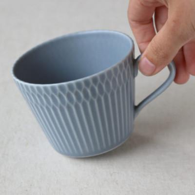 ふるさと納税 瑞浪市 【3色SET】美濃焼 さざなみ カップ&ソーサー 200cc |  | 03