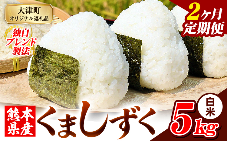 【2ヶ月定期便】熊本県産 ブレンド米 くましずく 白米 5kg《お申込み翌月から出荷》こめ ふるさとのうぜい コメ お米 おこめ