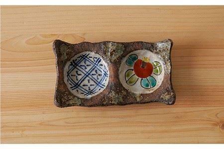 【波佐見焼】洸彩窯 手造り二品盛 小皿 4種セット 食器 皿 【陶もと】 [PE17]  波佐見焼