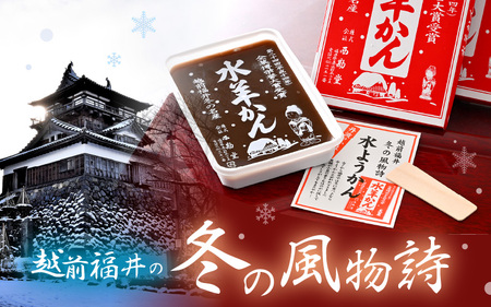 【先行予約】【期間限定】福井の水ようかん 280g×2箱 【2024年11月上旬以降順次発送予定】 【水羊羹 羊羹 あん 餡子 こし餡 和菓子 和スイーツ お菓子 デザート 冬の味覚】 [A-1282