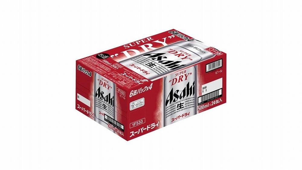 【定期便6回】【博多工場産ビール】アサヒ スーパードライ500ml ６缶パック×4 ケース入り