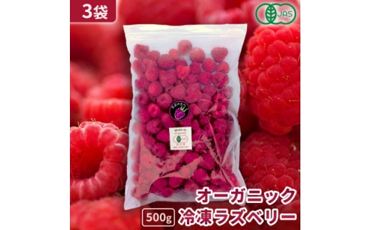 ＜令和8年8月以降出荷＞有機JAS認証 冷凍ラズベリー2種食べ比べ 1.5kg (500g×3袋)【1677056】