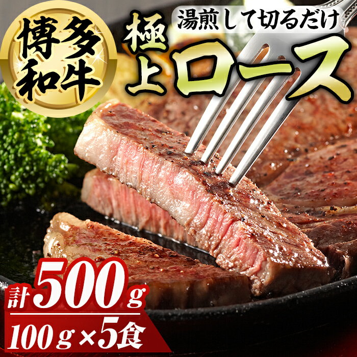 【ふるさと納税】博多和牛極上ロース(計500g) 博多和牛 和牛 牛 牛肉 国産 ロース サーロイン ステーキ 福岡県 冷凍 簡単調理 簡単 時短 ＜離島配送不可＞【ksg1582】【OBU Company】