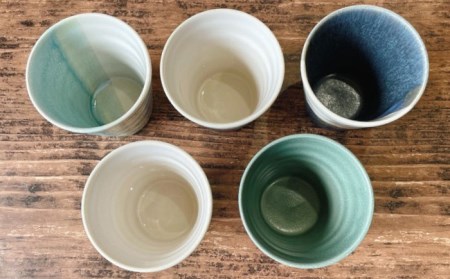 【美濃焼】ラグーンブルー カップ＆ボウル 計10点セット【陶器ショップKAEDE】食器 茶碗 ご飯茶碗 ボウル カップ コップ タンブラー かわいい かっこいい シンプル 陶器 新居 送料無料 [ME