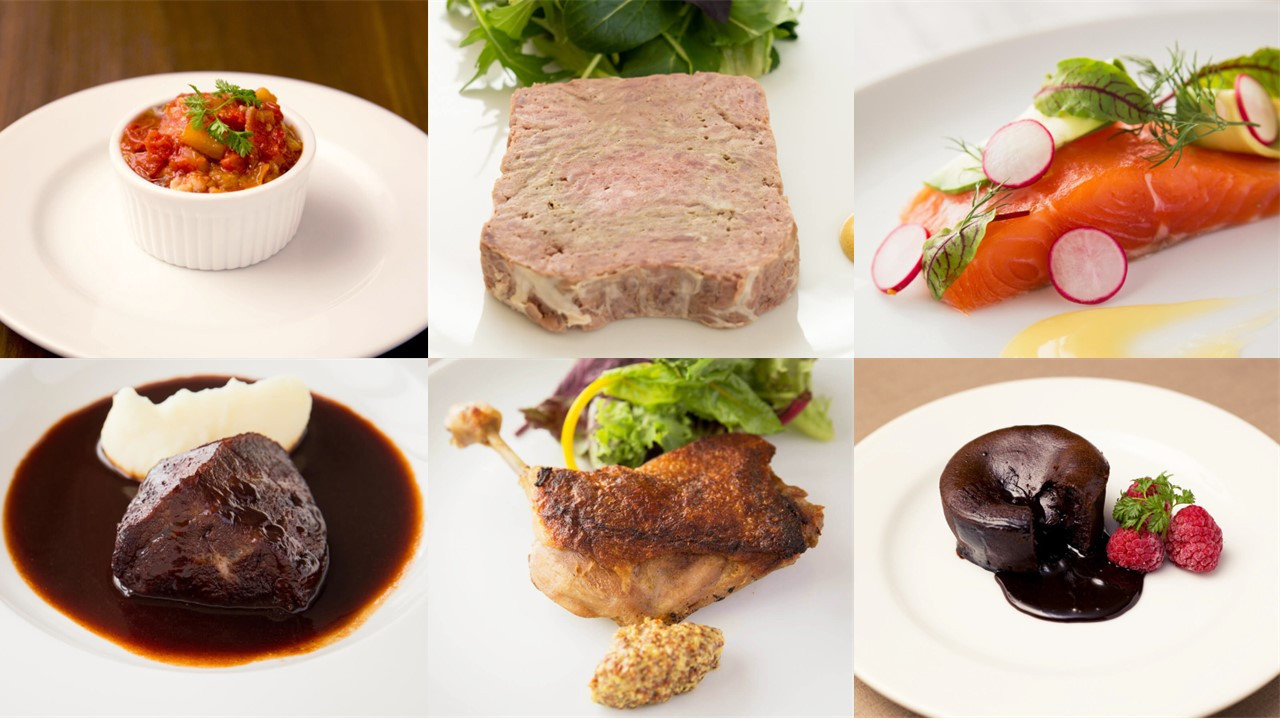 
            【DEGUSTATION】本格フランス料理のフルコースセット（前菜3種+メイン2種+デザート）
          