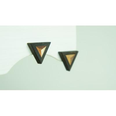 ふるさと納税 日南町 FOSSIL SERIES　トライアングルピアス |  | 02