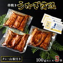 【ふるさと納税】〈丸半堀江商店〉浜名湖産 串焼きうなぎ蒲焼 3袋（100g以上×3袋・タレ・山椒付き）【配送不可：離島】 国産 真空パック　 つまみ 晩酌 お酒のあて 肴 鰻の串焼き 鰻の蒲焼