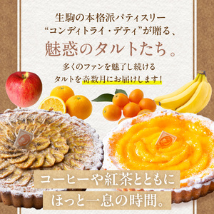 奇数月に届く！季節のタルト定期便6回　焼き菓子 ドイツ菓子 誕生日 奈良県 生駒市 お取り寄せ タルト ケーキ スイーツ デザート おやつ 洋菓子 熨斗対応 冷凍 送料無料
