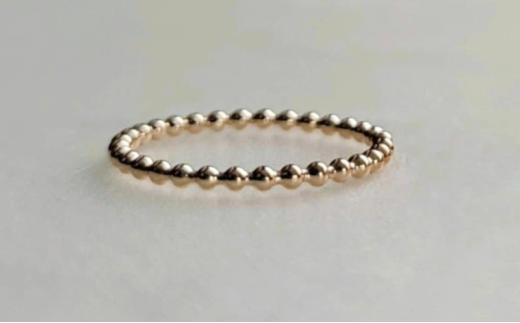 K14GF リング アクセサリー ゴールド ボールワイヤー リング 選べるサイズ 指輪 アクセサリー ジュエリー K14 ゴールドフィルド リング レディース メンズ ペア シンプル 一点もの 華奢リング ピンキーリング かわいい おしゃれ プレゼント ギフト 贈り物 FABBRICA OSAWA 神奈川 湘南 藤沢