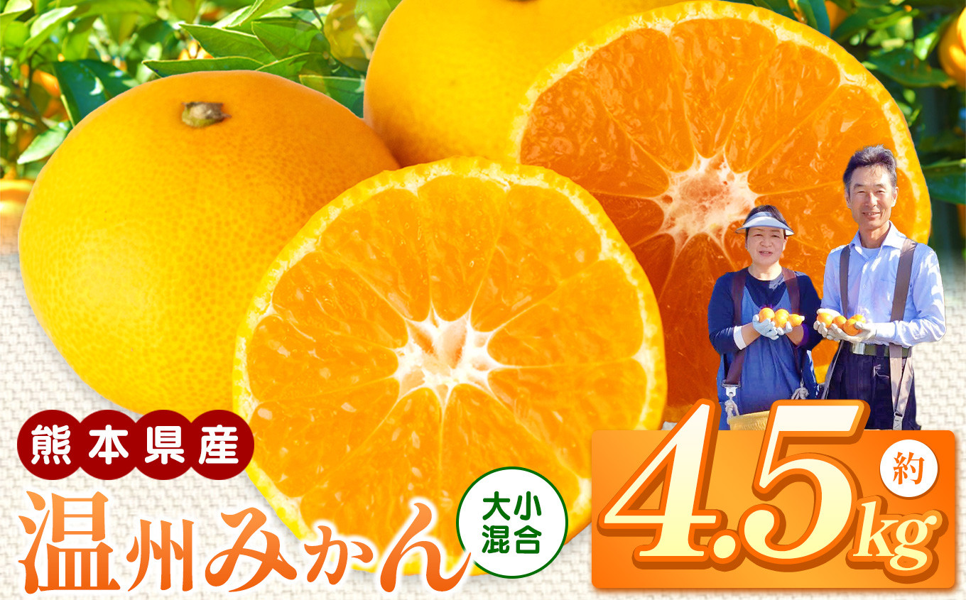 
                  くすおかファーム の 温州みかん ( 4.5kg / 熊本県玉名産 ） | フルーツ 果物 くだもの 柑橘 ミカン みかん 温州ミカン 熊本県 玉名市
                