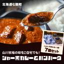 【ふるさと納税】山川牧場育ちのジャー黒カレー&ハンバーグAセット（計7個） お手軽おかず 山川牧場 ジャー黒 ジャージー牛 黒毛和牛 希少 ハンバーグ カレー レトルト おかず 手軽 NAN001