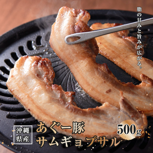 沖縄県産あぐー豚サムギョプサル500g   I  あぐー 豚 サムギョプサル 500g 豚肉  国産   沖縄県 南城市 ふるさと納税 トレンドミート