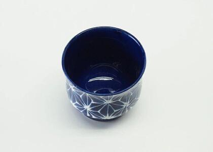 【波佐見焼】 満水325mlカップ　麻の葉 【西海陶器】1　18149