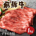 【ふるさと納税】5等級 飛騨牛 赤身 しゃぶしゃぶ用 1kg 小分け 500g × 2 牛肉 和牛 肉 国産 カタ モモ スライス 飛騨市 [Q1031_su_1] 50000円 5万円