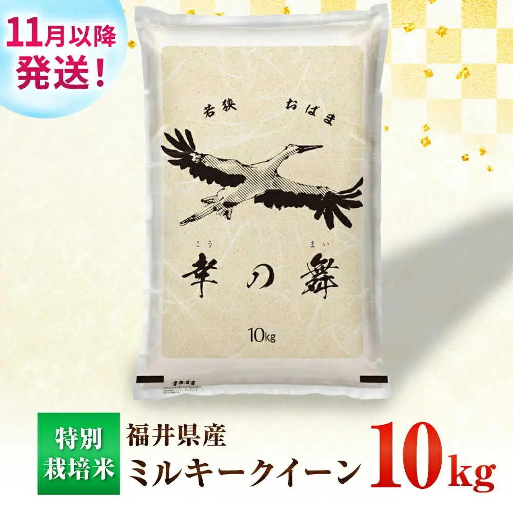 【 先行予約 /11月以降発送】 【令和8年産】福井県産 ミルキークイーン 10kg / お米 白米 ブランド米 小浜市 / 今富の宝 [BFCI004]