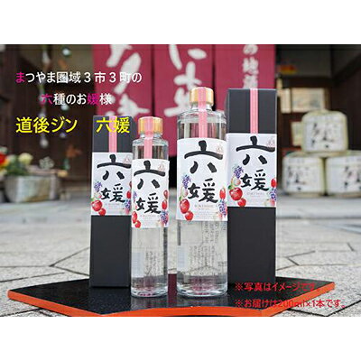【ふるさと納税】水口酒造 道後ジン「六媛」200ml　クラフトジン スピリッツ 愛媛　 お酒 晩酌 家飲み 宅飲み 愛媛県産素材 ボタニカル フレッシュ 華やかな香り 香ばしい香り キレ のかな甘み