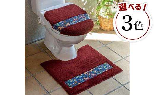 
北欧の「幸せを運ぶ馬」ダーラヘスト柄の普通トイレ２点セット　
