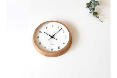 KATOMOKU muku clock 13 オーク 電波時計 連続秒針　km-104OARC