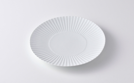 【波佐見焼】しのぎ 大皿2枚セット 瑠璃・白磁 食器 プレート【一龍陶苑】[CC91]