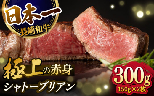 
【極上の赤身肉】シャトーブリアン ステーキ 長崎和牛 計300g （150g×2枚）【肉のマルシン】 [FG08] 和牛 牛肉 赤身 ヒレ ステーキ 焼肉
