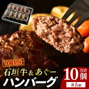 ハンバーグ 石垣牛 あぐー 食べ比べ 10個 (2種×5個)　※8月以降順次発送 | 沖縄 沖縄県 豊見城市 ハンバーグ 石垣牛 牛肉 あぐー あぐー豚 豚肉 詰め合わせ セット 肉 お肉 お取り寄せグルメ ご当地グルメ 沖縄土産