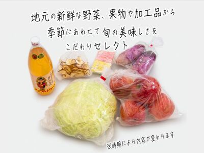 野菜 果物 加工品 6～8種 詰め合わせ セット フルーツ 乾燥 旬 旬の野菜 旬のフルーツ 季節の野菜 季節のフルーツ 季節の果物 産地直送 お楽しみ袋 青森 青森県 鰺ヶ沢町世界自然遺産 白神山地