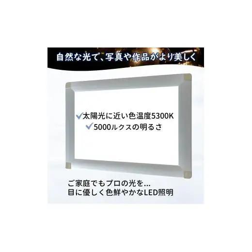 LEDパネル A4 ゴールド 照度5,000lx ラクライト ピュアRタイプ LEDポスターフレーム 前開き式アルミフレーム 超薄型 6mm導光板 高輝度 省エネ