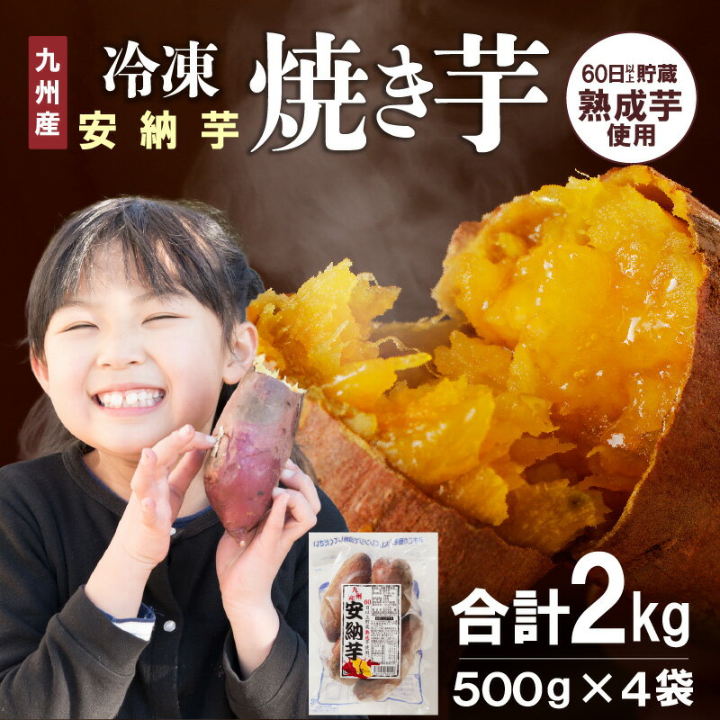 【ふるさと納税】焼き芋 安納芋 500g × 4袋 計2kg 冷凍 九州産 国産 簡単調理 袋のまま レンジ 甘い 熟成 芋 こだわりの製法 しっとり 芳醇 おやつ 間食 スイーツ 健康食材 食品 グルメ デザート 芋 さつまいも お取り寄せ お取り寄せグルメ 宮崎県 延岡市 送料無料