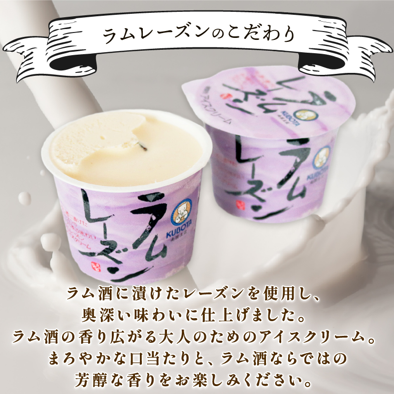 ラムレーズンアイスクリーム110ml✕12個