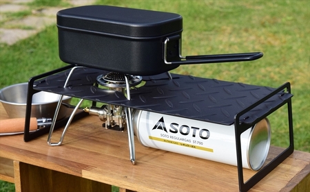 SOTOレギュレーターストーブ用五徳テーブル 『Go to Nine』縞 ST-310・ST-330 キャンプ・アウトドア用品 [F331]