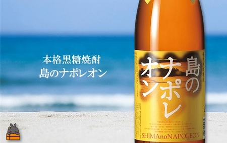奄美本格黒糖焼酎　島のナポレオン×あじゃ黒（1.8L×2本） ( 蔵元直送 酒 プリン体ゼロ 糖質ゼロ 奄美 徳之島 鹿児島 晩酌 和食 洋食 島のナポレオン 奄美大島にしかわ酒造 )