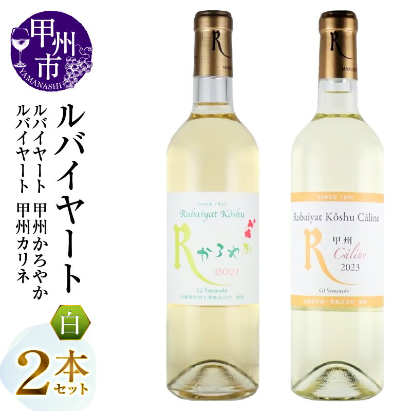 【ふるさと納税】 ワイン 白ワイン 2本 セット 720ml 白 丸藤葡萄酒 ルバイヤート 飲み比べ 日本 母の日 父の日 記念日 ギフト 山梨県 甲州市 （MG） 【B16-657】