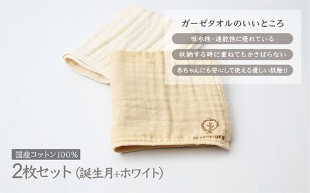 11月「銀杏(イチョウ)」の木言葉 「長寿」 BIRTH TREE TOWEL |  ガーゼ ガーゼ ガーゼ ガーゼ ガーゼタオル ガーゼハンカチ タオル ハンカチ ふわふわ 草木染 染め RYOKU