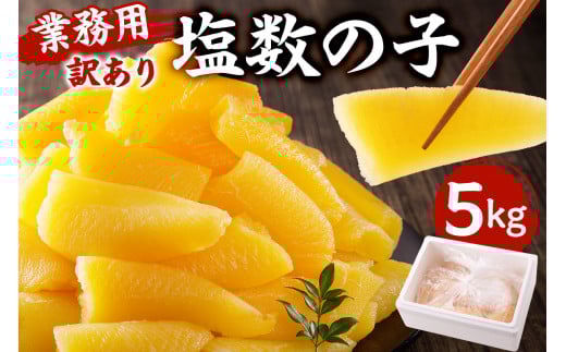 【先行受付：12月発送】【訳あり】塩数の子 業務用 5kg 折れ 不揃い （アメリカ産） mi0012-0064-12 【数の子 魚卵 海産物 年末年始 お正月 おせち】