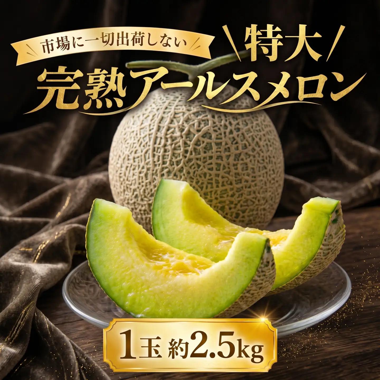 完熟 特大 アールスメロン １玉 メロン