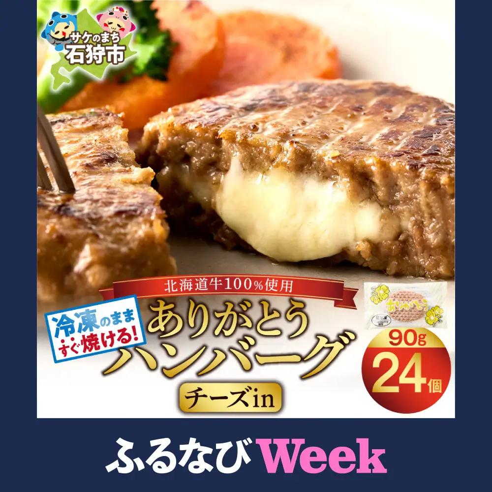 チーズインハンバーグ 24個 ｜【最短4～7日以内発送】ハンバーグ 北海道 石狩市
