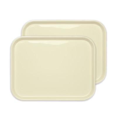 ふるさと納税 和歌山市 カラフル ピノ トレー L 39cm ホワイト 2枚セット 4拍子揃った定番トレー