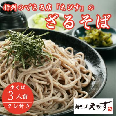 ふるさと納税 新庄市 【山形そば処えびす】ざるそば3人前(タレ付き)