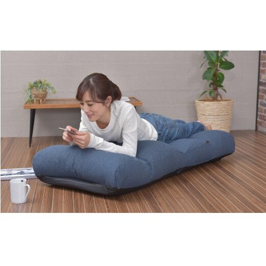 ふかふかボリューム座椅子・カブール（ターコイズ）[5839-9411]