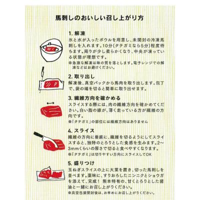 ふるさと納税 水上村 【馬刺し】熊本直送　ブロック肉　赤身　500g(水上村) |  | 01