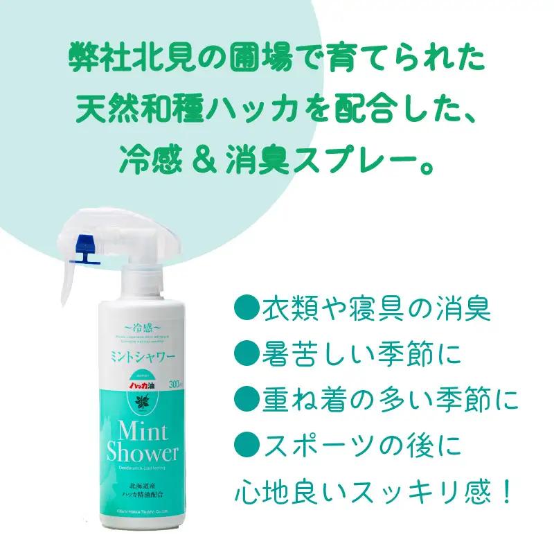ミントシャワー ( はっか 薄荷 冷感 消臭 スプレー 天然 ハッカ )【007-0059】