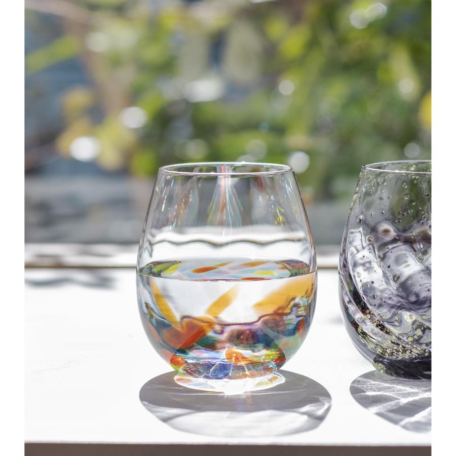 ＜津軽びいどろ＞ねぶたあかり ロックグラス iro