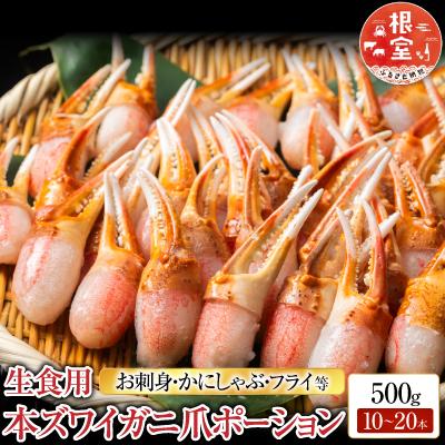 ふるさと納税 根室市 生食用本ズワイガニ爪ポーション500g A-11222