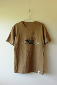 かめいち堂 ちょっと厚めのツキノワグマのTシャツ Lサイズ 選べる サイズ 半袖 綿100% コットン オリジナルデザイン プリントTシャツ おしゃれ 男女兼用 メンズ レディース 服 ファッション 