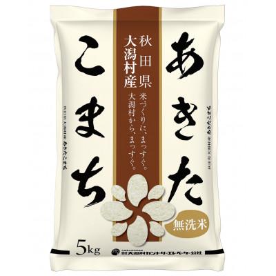 ふるさと納税 大潟村 【毎月定期便】あきたこまち無洗米5kg全3回