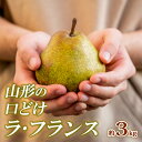 【ふるさと納税】山形の口どけラ・フランス 秀品 約3kg FY24-011